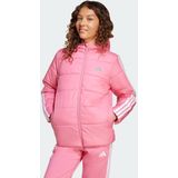 ADIDAS SPORTSWEAR - Essentials - Sportjas - Lichtroze - Gewatteerd met Capuchon