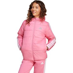 ADIDAS SPORTSWEAR - Essentials - Sportjas - Lichtroze - Gewatteerd met Capuchon