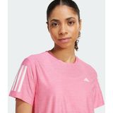 adidas - Own The Run - Hardloopshirt - Roze - Polyester/Elastaan