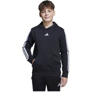 adidas - Fleece Hoodie - Zwart - Katoenmix - Capuchon met 3-Stripes