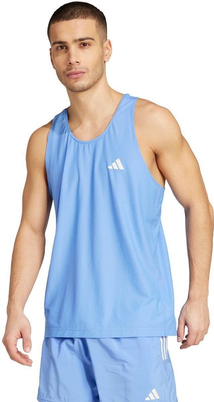 adidas Heren Own The Run Tank Top, Blue Fusion, L