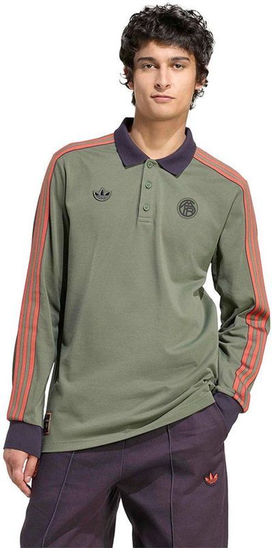 Adidas - Fc Bayern Terrace Icons - Poloshirt - Groen - Lange Mouw