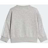 Adidas - 3-Stripes - Trainingspak - Grijs - 70% Katoen / 30% Polyester (Gerecycled)