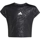 adidas T-shirt - Dierenprint - Zwart - Polyester