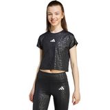 adidas T-shirt - Dierenprint - Zwart - Polyester