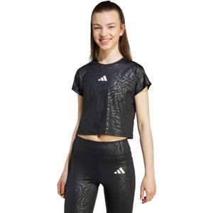 adidas T-shirt - Dierenprint - Zwart - Polyester