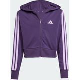 adidas - Sportswear Essentials - Ritshoodie - Paars - Kinderen