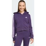 adidas - Sportswear Essentials - Ritshoodie - Paars - Kinderen