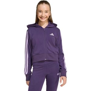 adidas - Sportswear Essentials - Ritshoodie - Paars - Kinderen