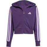 adidas - Sportswear Essentials - Ritshoodie - Paars - Kinderen