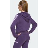 adidas - Sportswear Essentials - Ritshoodie - Paars - Kinderen