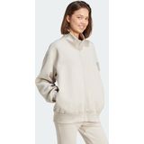 Adidas - All Szn Soft Lux - Sweatshirt - Zwart - 100% Katoen, Losse Pasvorm, Ritssluiting