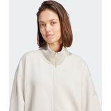 Adidas - All Szn Soft Lux - Sweatshirt - Zwart - 100% Katoen, Losse Pasvorm, Ritssluiting