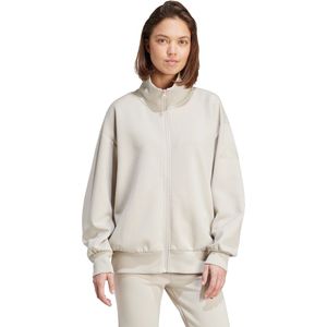 Adidas - All Szn Soft Lux - Sweatshirt - Zwart - 100% Katoen, Losse Pasvorm, Ritssluiting