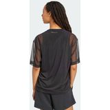 All Season - Soft Lux Mesh T-Shirt - Dames - Zwart - 79% Gerecycled Polyester, 21% Elastaan