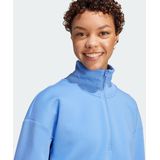 adidas - Spacerstof Sweater - Grijs - 51% Polyester, 25% Modal, 15% Katoen, 9% Elastaan