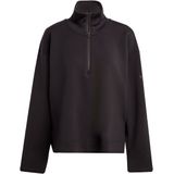 adidas - Sweatshirt - Grijs - Spacer-Stof - Korte Rits