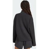 adidas - Sweatshirt - Grijs - Spacer-Stof - Korte Rits