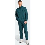 adidas Heren SPORTSWEAR BASIC 3 STRIPES FLEECE TRACKSUIT, Aurora Ivy, XS Short