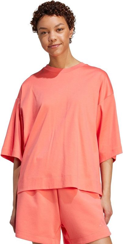 adidas - Soft Lux Loose T-shirt - Roze - Dames