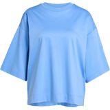 adidas - Soft Lux Loose T-shirt - Blauw - Dames