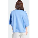 adidas - Soft Lux Loose T-shirt - Blauw - Dames
