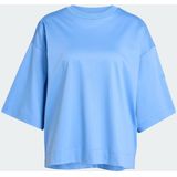 adidas - Soft Lux Loose T-shirt - Blauw - Dames