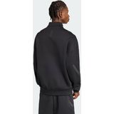 adidas - Trainingsjack - Zwart - Dubbelgebreide Stof - Losvallend Model