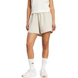 adidas - Sportswear Soft Lux Loose Short - Dames - Beige - 100% Katoen