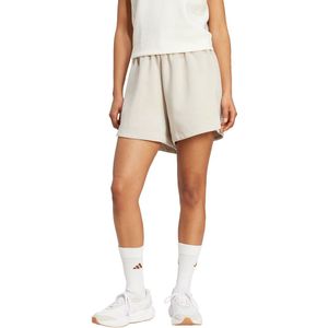 adidas - Sportswear Soft Lux Loose Short - Dames - Beige - 100% Katoen