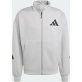 adidas - Z.N.E. - Trainingsjack - Grijs - 57% Gerecycled Polyester, 43% Katoen