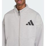 adidas - Z.N.E. - Trainingsjack - Grijs - 57% Gerecycled Polyester, 43% Katoen