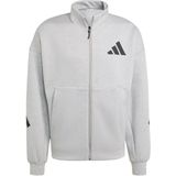 adidas - Z.N.E. - Trainingsjack - Grijs - 57% Gerecycled Polyester, 43% Katoen