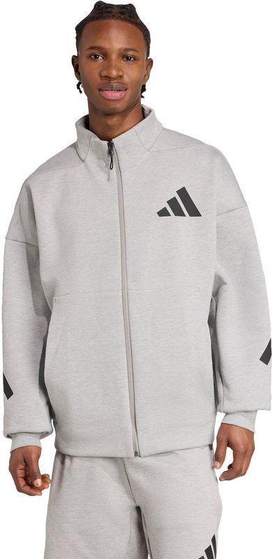 adidas - Z.N.E. - Trainingsjack - Grijs - 57% Gerecycled Polyester, 43% Katoen