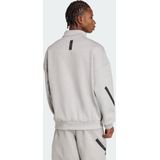 adidas - Z.N.E. - Trainingsjack - Grijs - 57% Gerecycled Polyester, 43% Katoen