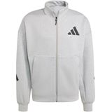 adidas - Z.N.E. - Trainingsjack - Grijs - 57% Gerecycled Polyester, 43% Katoen