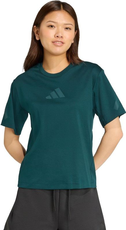 adidas - Z.N.E. T-shirt - Groen - Dames