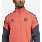 adidas - Bayern München - Trainingstrui - Oranje Donkergrijs - 1/4-Zip, 100% Gerecycled Polyester, AEROREADY Technologie