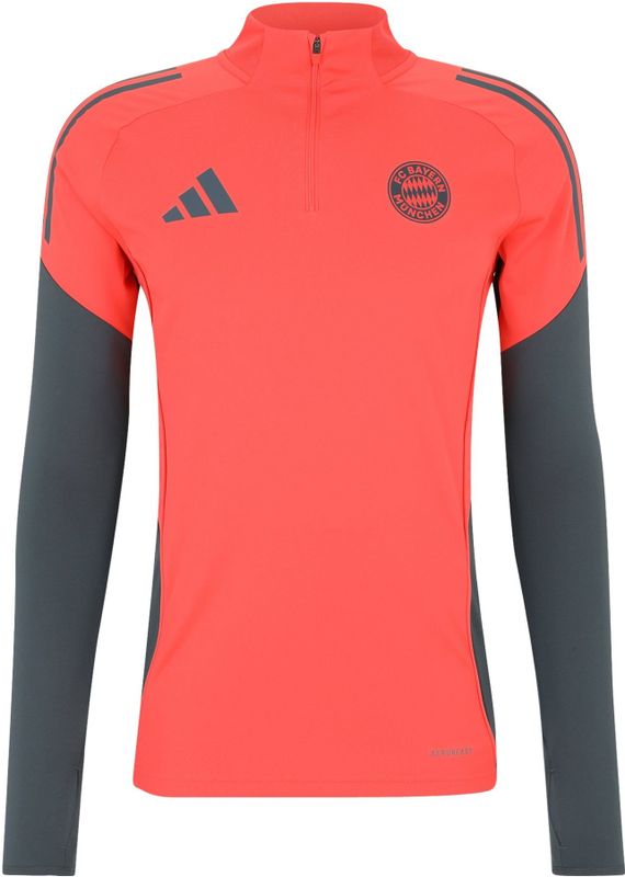 adidas - Bayern München - Trainingstrui - Oranje Donkergrijs - 1/4-Zip, 100% Gerecycled Polyester, AEROREADY Technologie