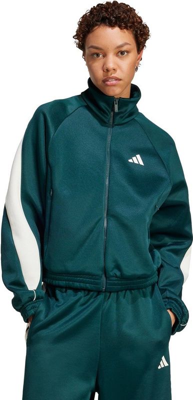 adidas - Track Top - Zwart - 67% Polyester, 33% Katoen