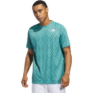 adidas - Performance Club - Tennis T-shirt - Turquoise - Heren - Climacool