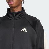 adidas - Stadium - Zip-up Jack - Zwart - Heren - Sportieve Stijl