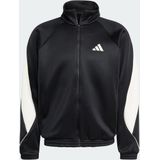 adidas - Stadium - Zip-up Jack - Zwart - Heren - Sportieve Stijl