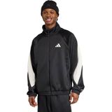 adidas - Stadium - Zip-up Jack - Zwart - Heren - Sportieve Stijl
