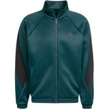 Adidas - Stadium - Trainingsjack - Zwart - Polyester - Katoen