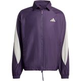 ADIDAS - Stadium - Trainingsjack - Lichtgrijs - Donkerlila