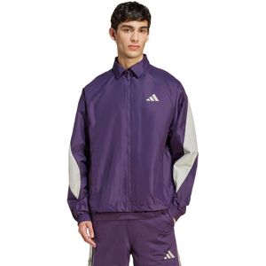 ADIDAS - Stadium - Trainingsjack - Lichtgrijs - Donkerlila