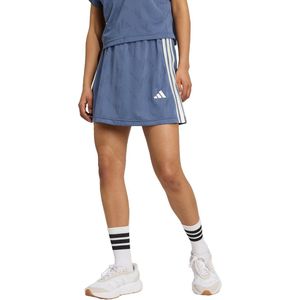 Adidas - Stadium 3 Stripes - Tennisrok - Zwart - 93% Katoen, 7% Elastaan, Ingebouwde Shorts