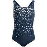 adidas - Glitter V-back - Badpak - Zilver - 100% Polyester - Infinitex