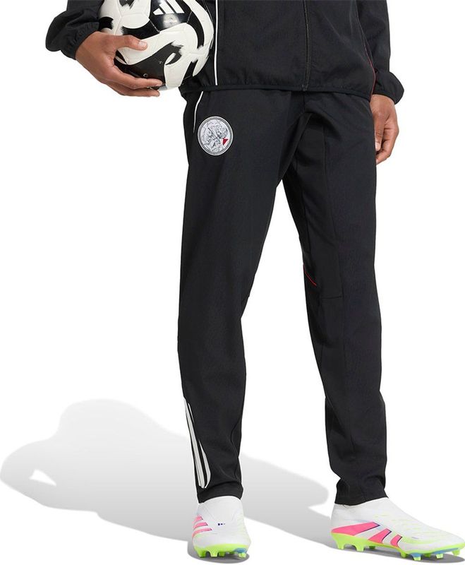 adidas - Ajax Presentatie Trainingsbroek - Zwart Wit Rood - 100% Gerecycled Polyester